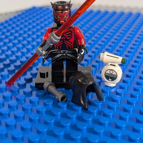 Star Wars Darth Maul with D-0 Droid Building Block Action Figure Clone Wars Sith - Picture 7 of 7